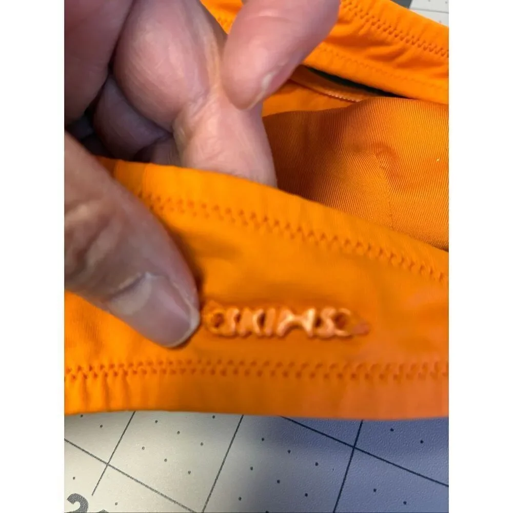 SKIMS NWT Swim Bikini Halter Top in Tangerine Size 2X